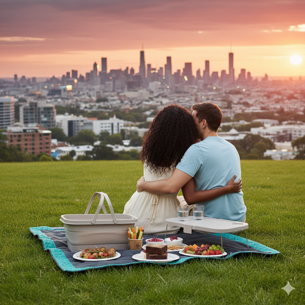 Merry & Bright Gluten-Free Option Picnic Basket