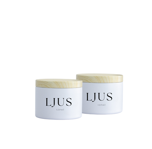 LJUS Small 100% Soy Scented Candle 120ml Gift Set