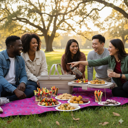 Santa’s Veggie Sleigh Vegan Friendly Picnic Basket
