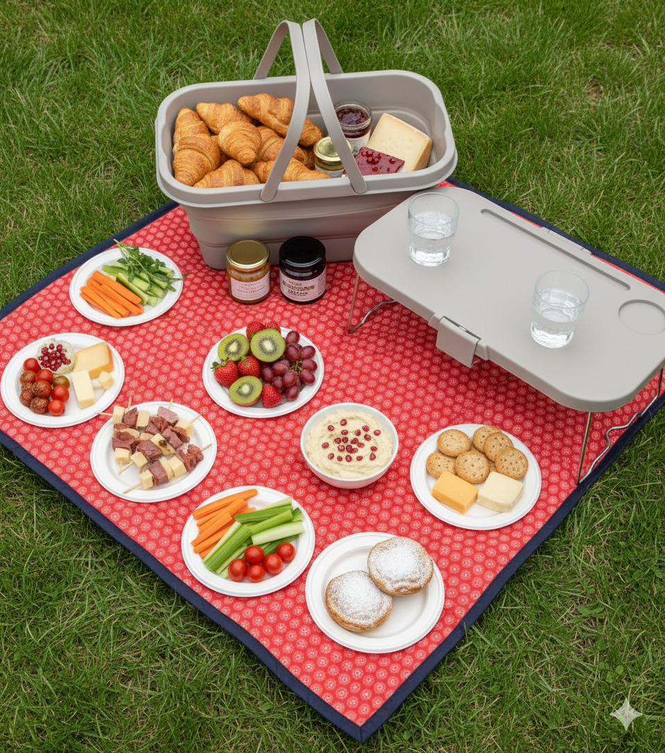 The Graze Craze Snack Festive Edition Picnic Basket