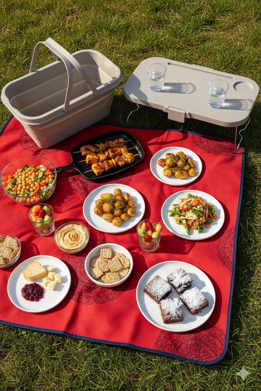 Merry & Bright Festive Gluten-Free Basket Picnic Experience