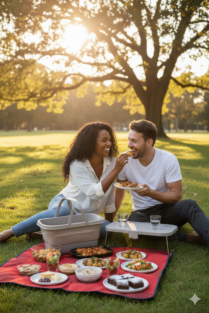 Merry & Bright Festive Gluten-Free Basket Picnic Experience