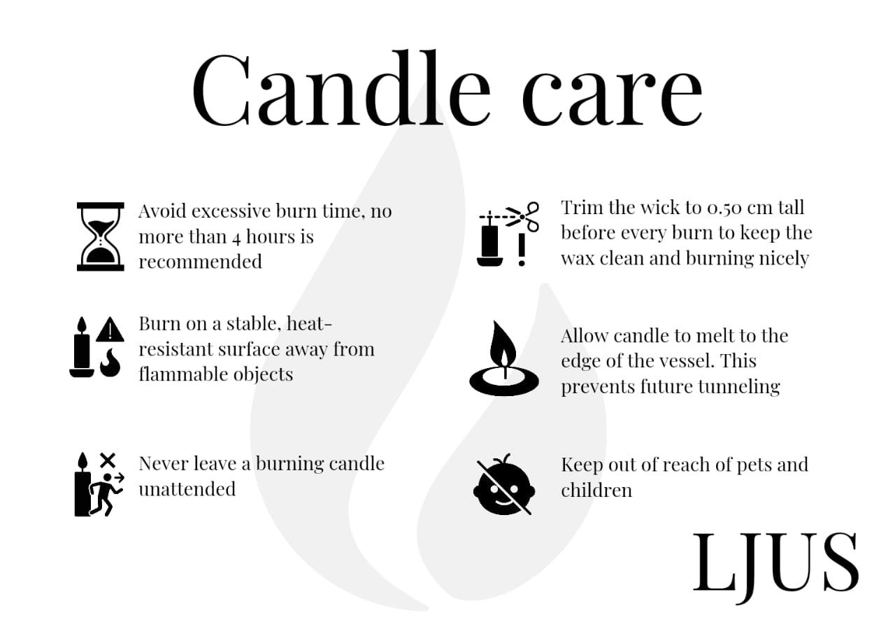 LJUS Small & Medium 100% Soy Scented Candle Mixed Gift Set